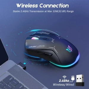 ماوس بی سیم گیمینگ اونیکوما مدل CW917 RGB